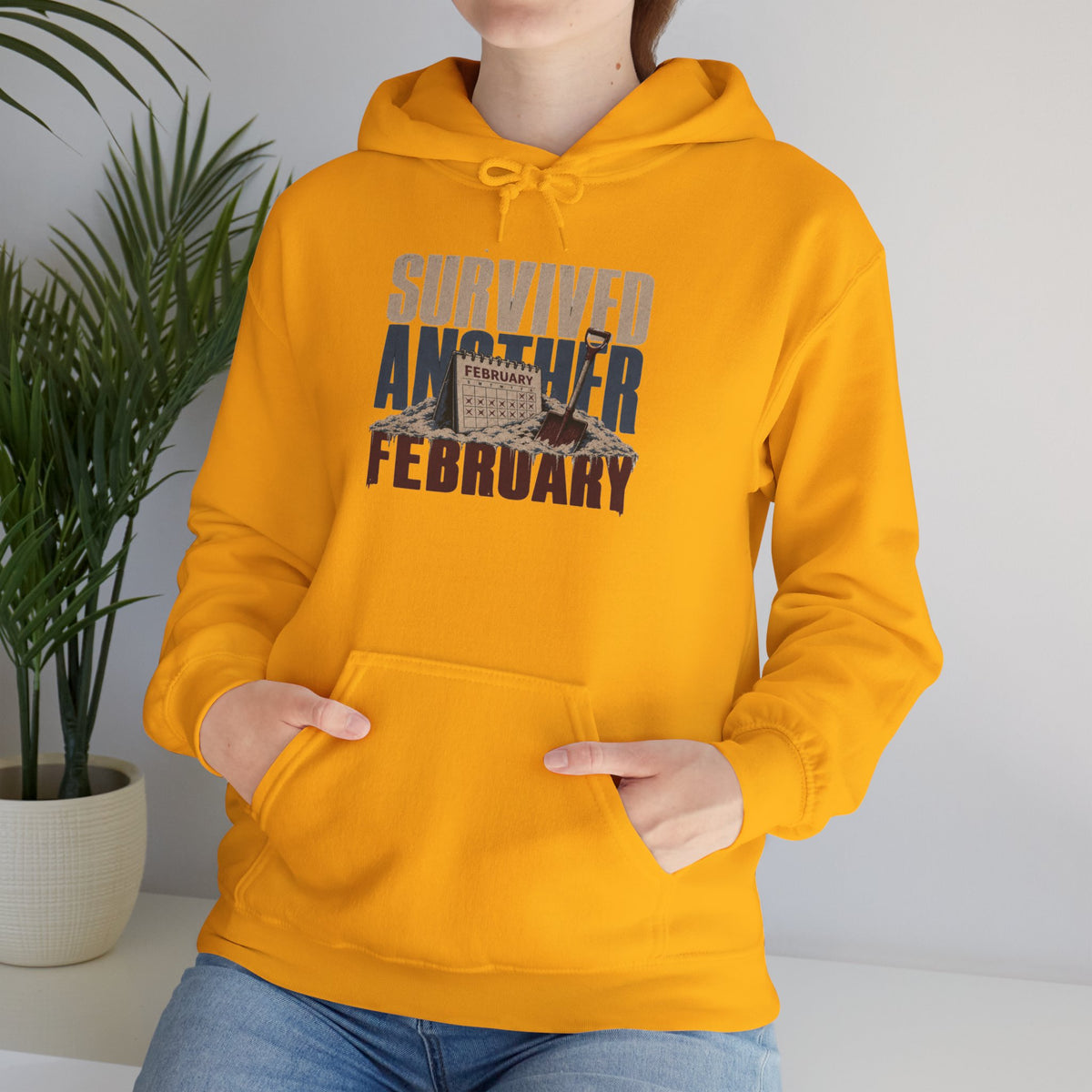 Survived Another February   – Premium Hoodie