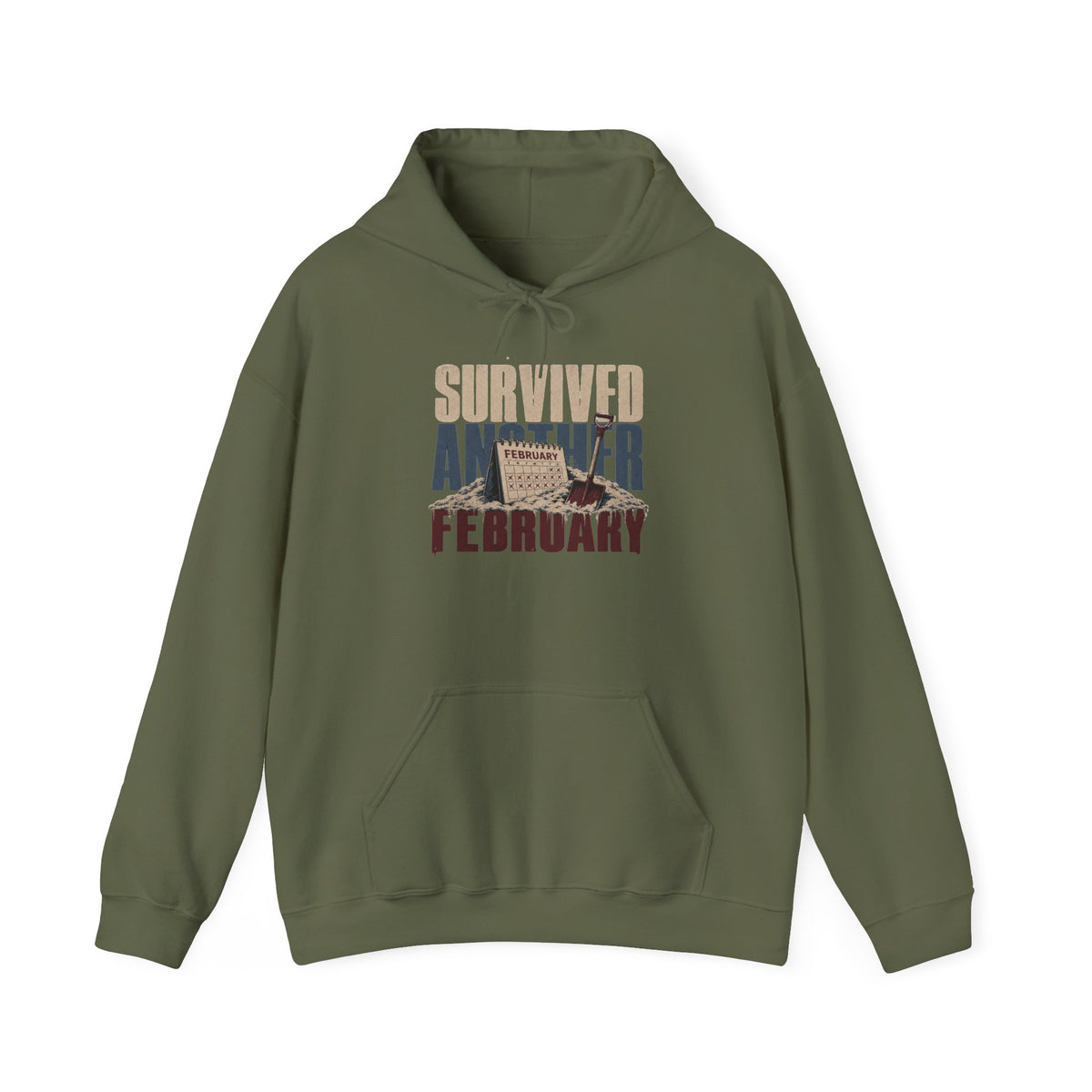 Survived Another February   – Premium Hoodie