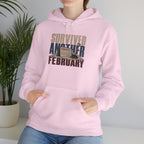 Survived Another February   – Premium Hoodie