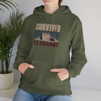 Survived Another February   – Premium Hoodie